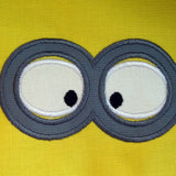 Augen mit Brille für Kuscheltiere Bettschlagen Stickdatei