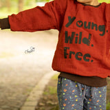 Plotterdatei Statement Schriftzug Young Wild Free - Sewando