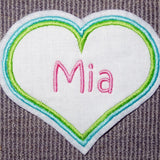 Stickdatei Herz Buttons Rahmen doppelter Rand 17 Größen Applikation