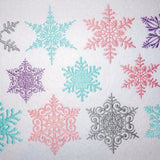 Stickdatei - 8 Schneeflocken in je 5 Größen