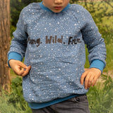 Plotterdatei Statement Schriftzug Young Wild Free - Sewando
