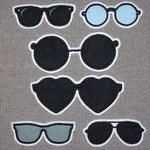 Stickdatei - Sonnenbrille Stoffapplikation für Kuscheltiere Kissen Bettschlagen - Sewando
