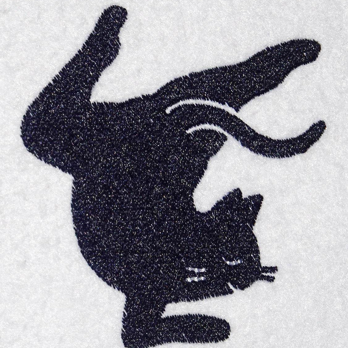 Stickdatei - Yoga Katze gefüllt Silhouette - Sewando
