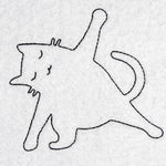 Stickdatei - Yoga Katze Linie - Sewando
