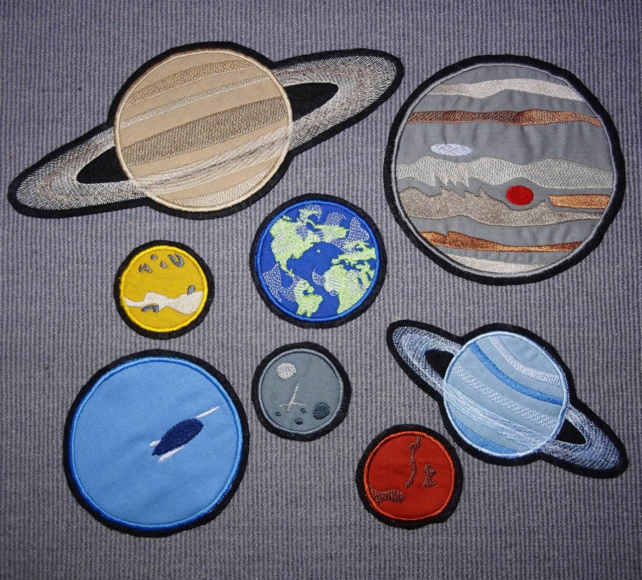 Stickdatei Planeten Weltall in 6 Größen - Sewando