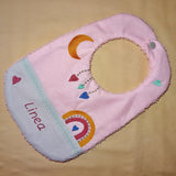 Stickdatei - Regenbogen Mond Boho Kissen Lätzchen SET ITH