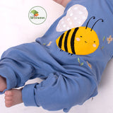 Stickdatei Doodle Applikation - kleine Biene - 4 Größen - 8 Formate