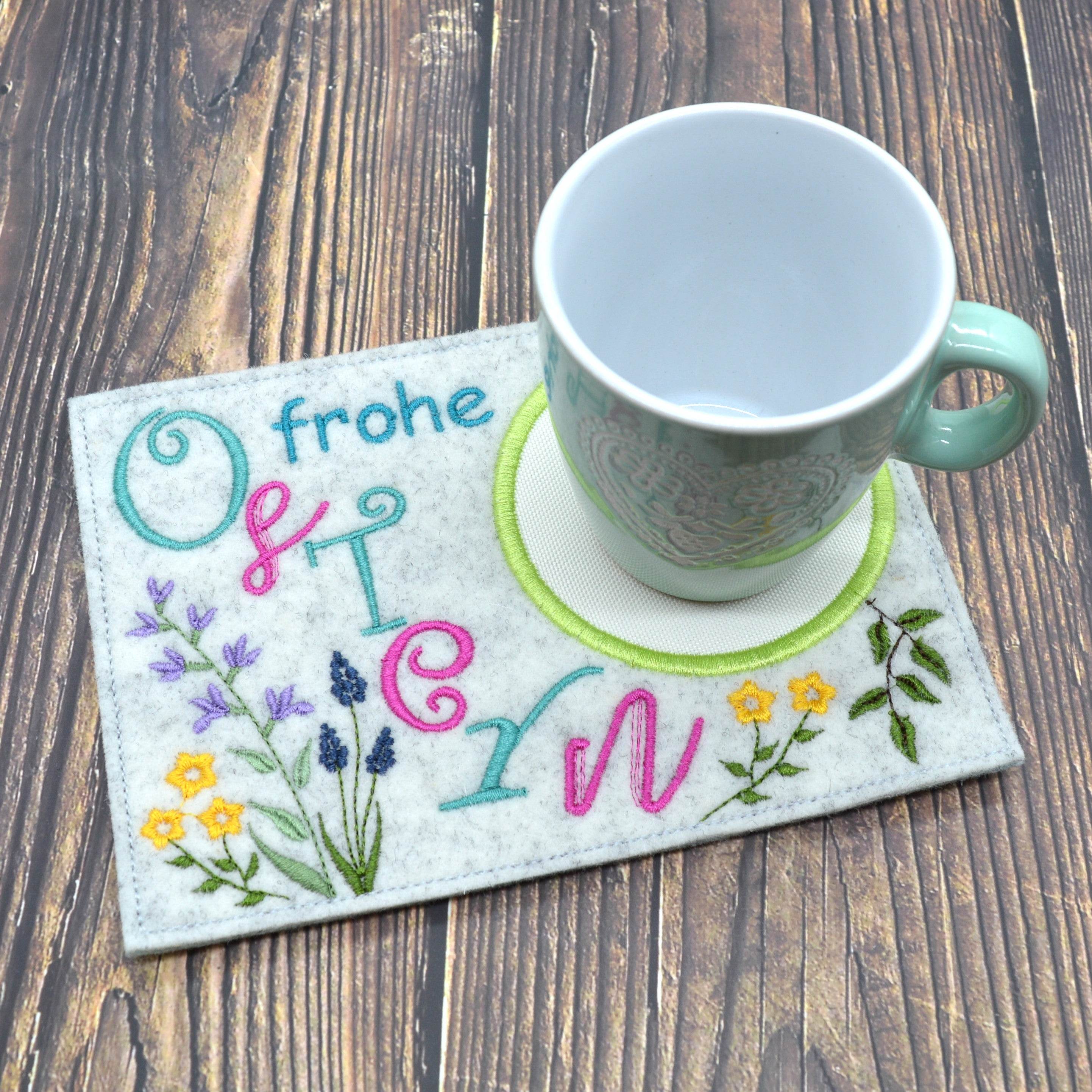 Stickdatei Mugrug ITH Ostern ab 10x10cm Stickrahmen - Sewando