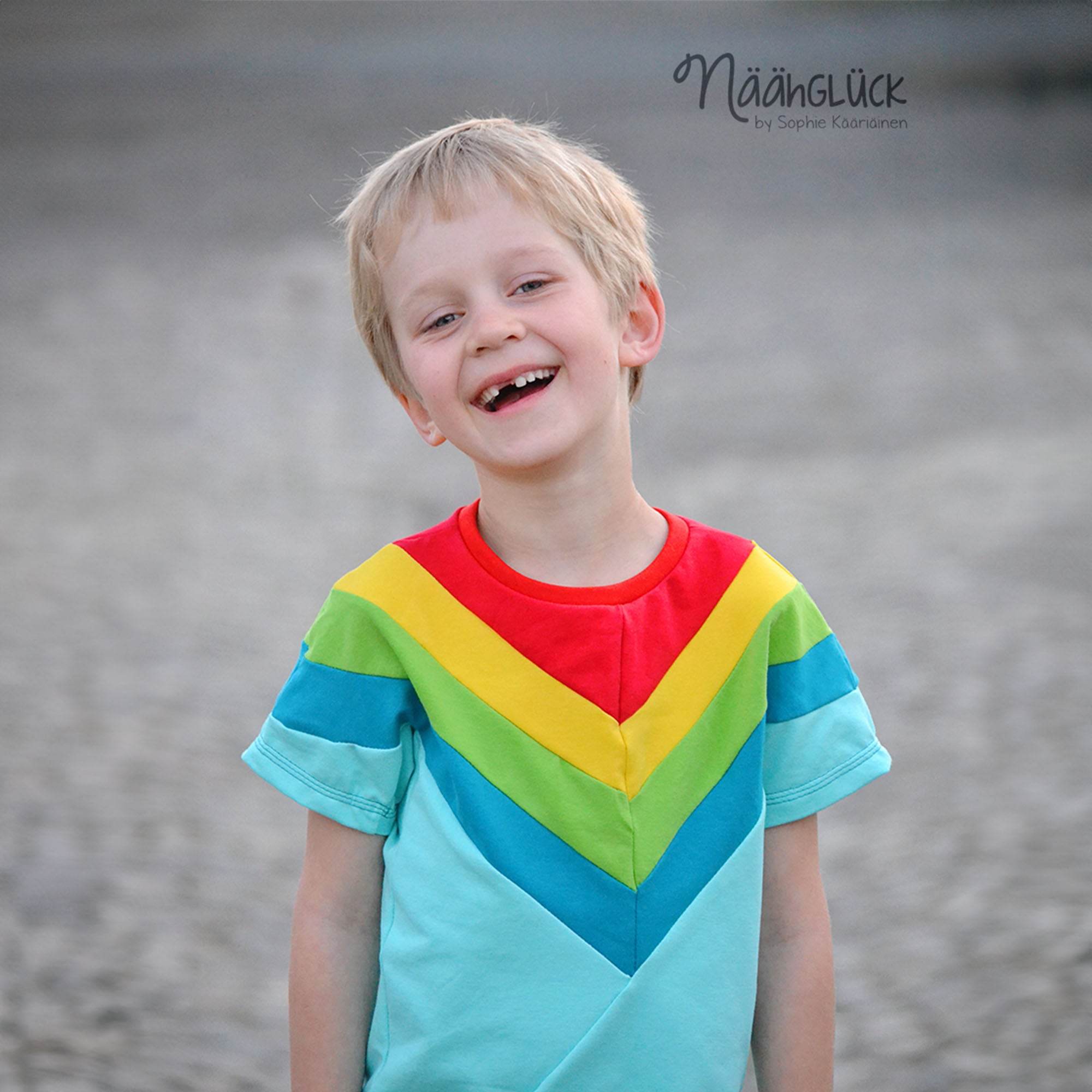 Schnittmuster Kindershirt Pasi - Größe 80 - 164 - Sewando