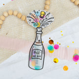 Schüttelkarte Geburtstag 3x Set Prosecco Flasche – Geldgeschenk – Verpackung für Geld & Gutschein