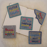 Stickdatei Set ITH Lesezeichen & Einzelmotive - Sewando