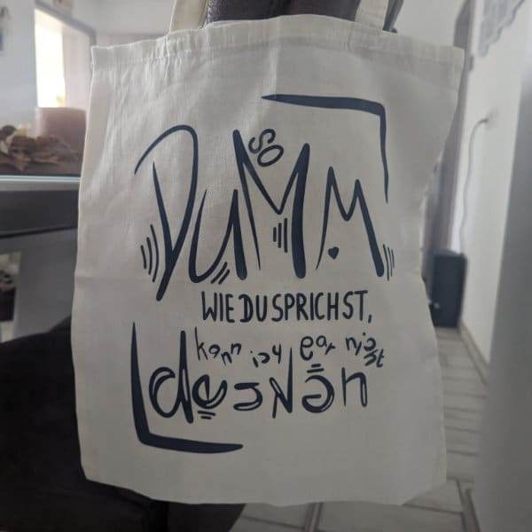 Dumm denken | SVG, DXF & PNG Plotterdatei, Laserdatei - Sewando