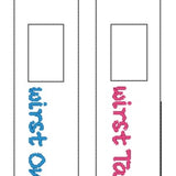Stickdatei - DU-Riegel Hüllen "Schwangerschaft & Geburt"