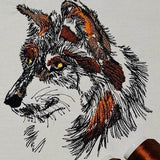 Wolf Stickdatei – wildes Tiermotiv für besondere Akzente - Sewando