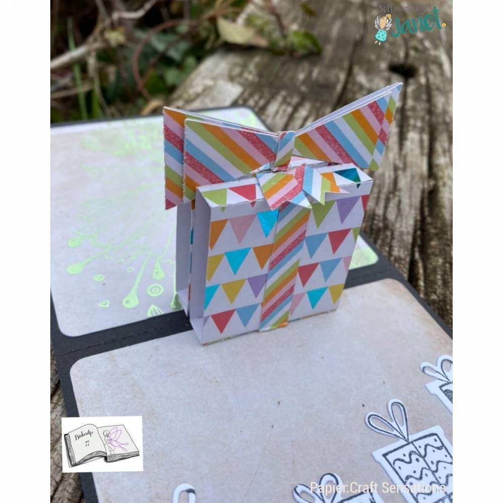 Pop-up Geschenk Karte Basteln Plotterdatei - Sewando