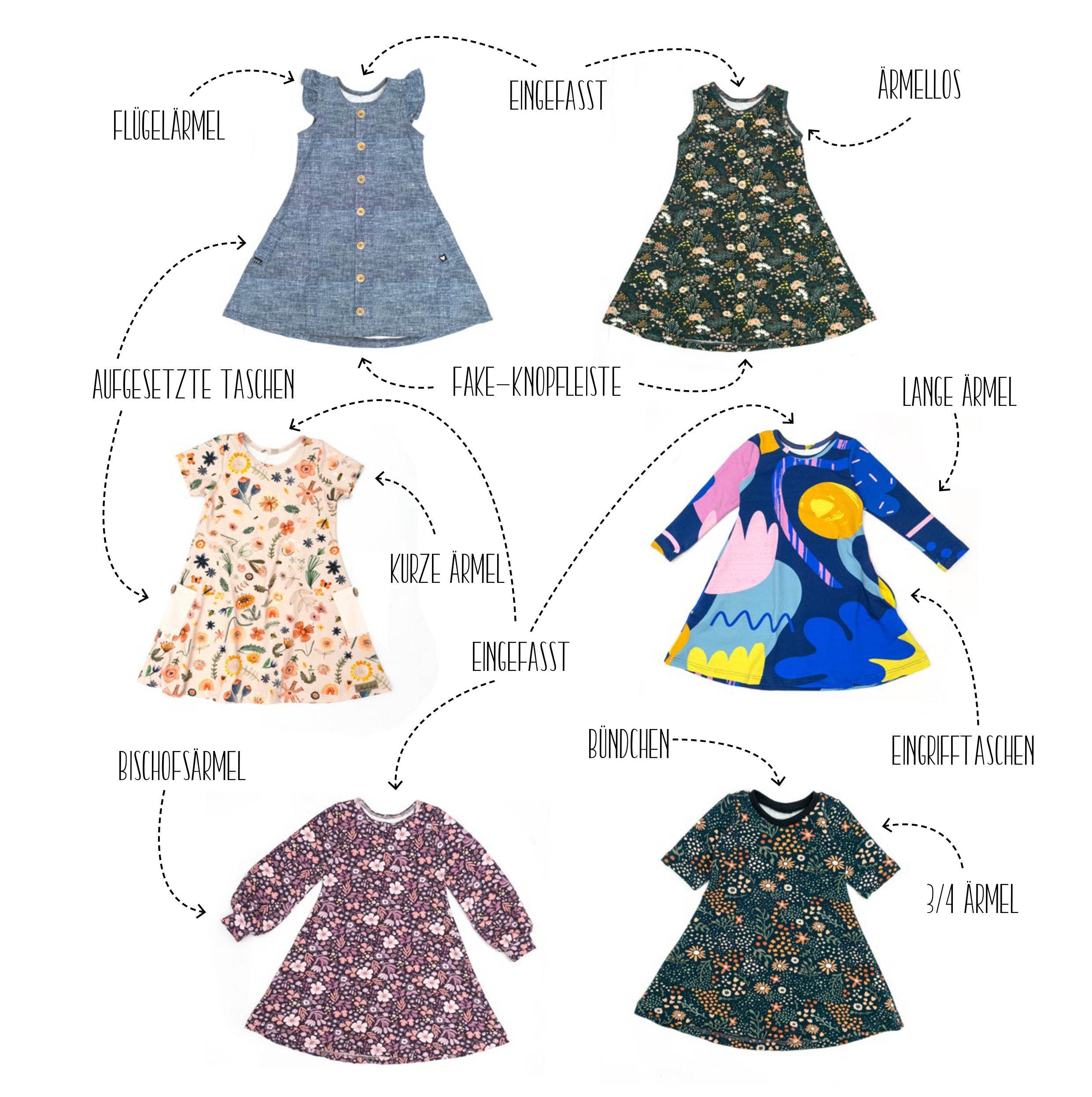 Schnittmuster Easy Dress 62-146 [Digital] - Sewando