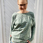 Schnittmuster Kleid, Shirt mit Fledermausärmeln GULA (34-52) : - Sewando