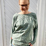 Schnittmuster Kleid, Shirt mit Fledermausärmeln GULA (34-52) : - Sewando