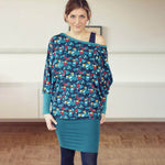 Schnittmuster Kleid, Shirt mit Fledermausärmeln GULA (34-52) : - Sewando
