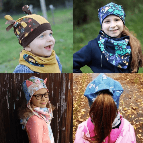 Ebook Set Ninarun – Mütze, Beanies, Loop - KU 34 - 58 cm - Sewando