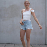 Asymmetrisches One-Shoulder Top - EDDA - Gr. 32 - 54 - Sewando