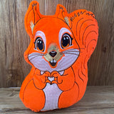 Eichhörnchen Stickdatei | Squirrel Embroidery File | ITH Plüschtier Fritzi | 16x26 Rahmen | Sofort-Download