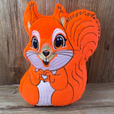 Eichhörnchen Stickdatei | Squirrel Embroidery File | ITH Plüschtier Fritzi | 16x26 Rahmen | Sofort-Download
