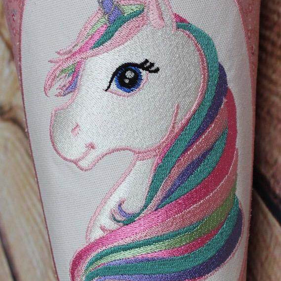 Einhorn Stickdatei, zauberhaftes Kindermotiv für deine Stickmaschine - Sewando
