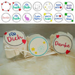 Stickdatei Set Doodle Buttons für Marmeladenglas-Hauben & Co. - Sewando