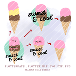 Plotterdatei süßes Eis sweet and cool - Sewando