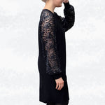 Schnittmuster Elina – Strickkleid & Raglan-Pullover mit Puffärmeln Gr. 34-50 / BU 80-116 - Sewando