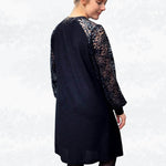 Schnittmuster Elina – Strickkleid & Raglan-Pullover mit Puffärmeln Gr. 34-50 / BU 80-116 - Sewando