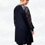 Schnittmuster Elina – Strickkleid & Raglan-Pullover mit Puffärmeln Gr. 34-50 / BU 80-116 - Sewando