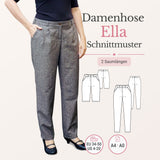 Ella - kurze und lange Bundfaltenhose - Gr. 34-50, A4+A0