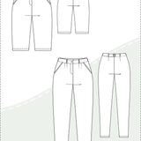 Ella - kurze und lange Bundfaltenhose - Gr. 34-50, A4+A0