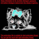 Stickdatei Yorkshire Terrier "Elsa" - realistisch - FÜR HELLE STOFFE
