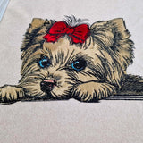 Stickdatei Applikation Yorkshire Terrier "Elsa" - realistisch - FÜR HELLE & DUNKLE STOFFE