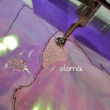 Stickdatei Doodle Applikation - Katze Bounty mit Wollknäuel (Für Mylar geeignet)  - 5 Größen 5 Dateiformate - Inkl. Anleitung