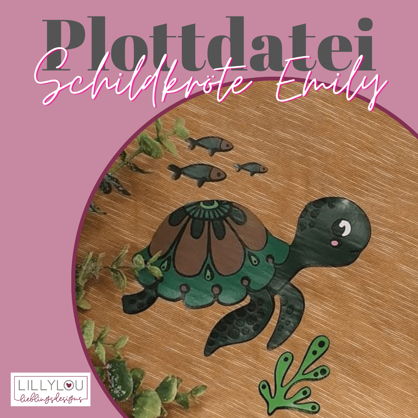 Plotterdatei - Schildkröte Emily - Sewando
