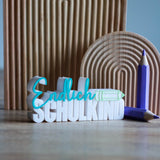 3D Druck Datei Schriftzug Endlich Schulanfang - Sewando