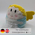 Engel Christkind Wendekuscheltier Krempeltierseite Level 1 - Nähanleitung und Schnittmuster - Sewando