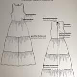 Maxikleid Schnittmuster PDF Damen | Maxi Dress Sewing Pattern | Anfängerfreundlich