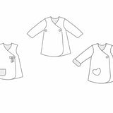 ENNA und LENA Baby Leggings und Jacke Schnittmuster pdf Twin Set Schnittmuster PDF Ebook download Patternforkids 