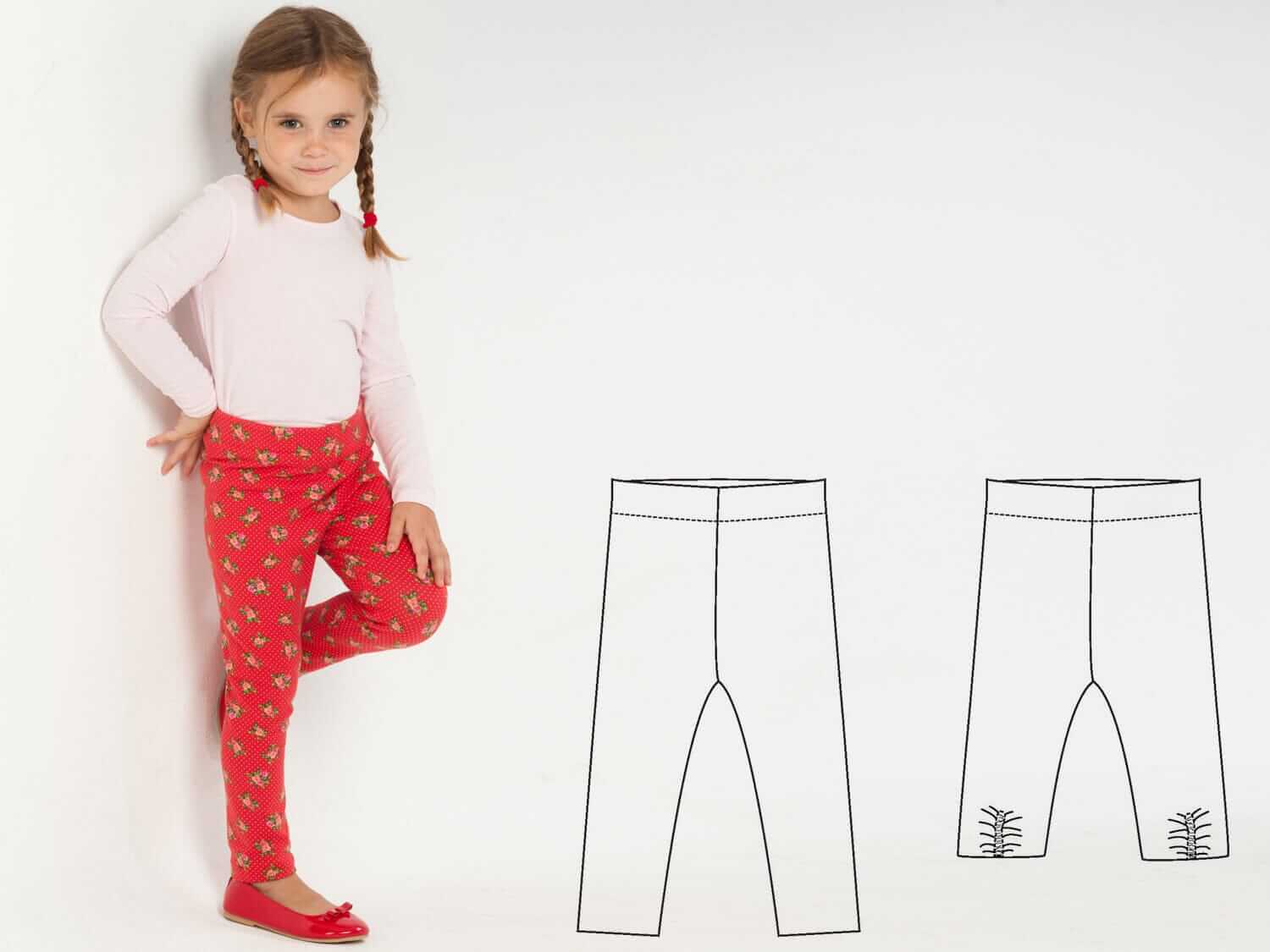 ENNA und LENA Baby Leggings und Jacke Schnittmuster pdf Twin Set Schnittmuster PDF Ebook download Patternforkids 