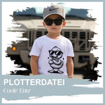 Plotterdatei Coole Ente - Sewando