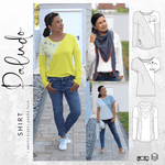 Schnittmuster Shirt PALUDO Gr. 32-56 + gratis Plotterdateen + gratis Schnittmuster Tuch : - Sewando