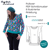 Schnittmuster Pullover "Engel im Schnee" Damen Gr. 32 - 54