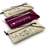 Stickdatei Etui Stifteetui Brillenetui SET camping outdoor angeln Berge - Sewando