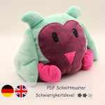 Wendekuscheltier Krempeltierseite Eule Level 2 - Nähanleitung und Schnittmuster - Sewando