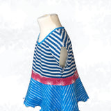 Schnittmuster Evina Kids – Shirt & Sommerkleid mit angeschnittenen Ärmeln Gr. 86-158 - Sewando
